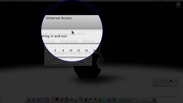 How to change the mac zoom in snow leopard