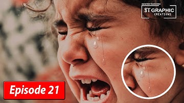 Create Realistic Tear Drop |  Photoshop Tutorial (Sinhala)