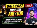 Torsion in Circular Shafts | Strength of Material 03 | ME | GATE 2027 Mission Under AIR 100