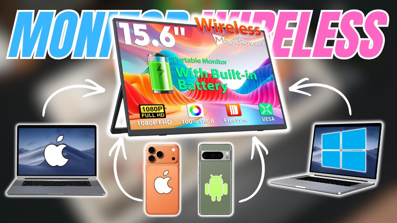 Questo è il PRIMO MONITOR PORTATILE al MONDO WIRELESS e con BATTERIA | Magicraven 15.6" Monitor