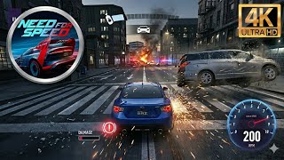 NFS No Limits: Max RPM Drift & Epic Airborne Wreck! (4K Ultra HD)