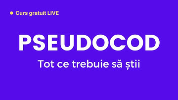 Pseudocod, elemente de bază C++ și introducere - Cursul „Bac cu Brio” (ep. 1)