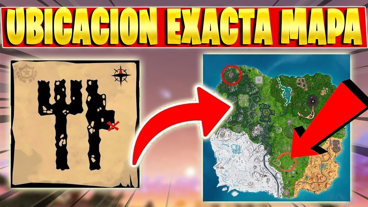 mapa del tesoro de cruce chatarra en menos de 2 minutos fortnite temporada 8 semana 10 - cruce chatarra fortnite mapa temporada 8