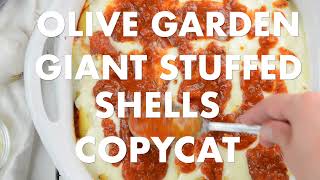 Olive Garden Giant Stuffed Shells