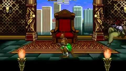 Streets Of Rage Remake - Hard - Stage 8 & Ending Credits (SOR1 Route Playthrough) - Part 2