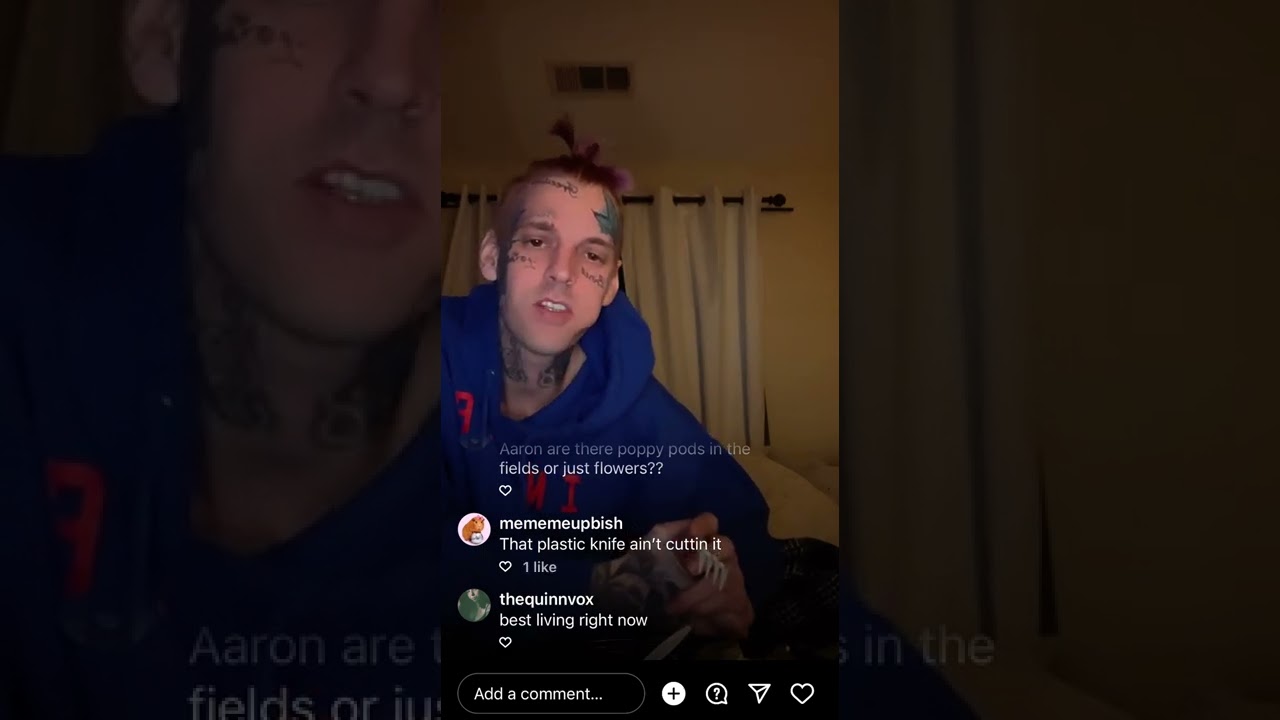 #АаронКартер режет стейк пластиковым ножом, лол