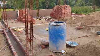 New house construction - Pre - wall construction video #5