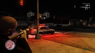 Gta Iv Tlad - 6 Star Wanted Level - Triangular War With Two Gangs And Cops