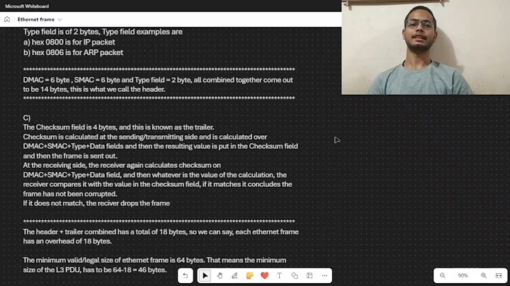 Anmol Explains Ethernet Frame