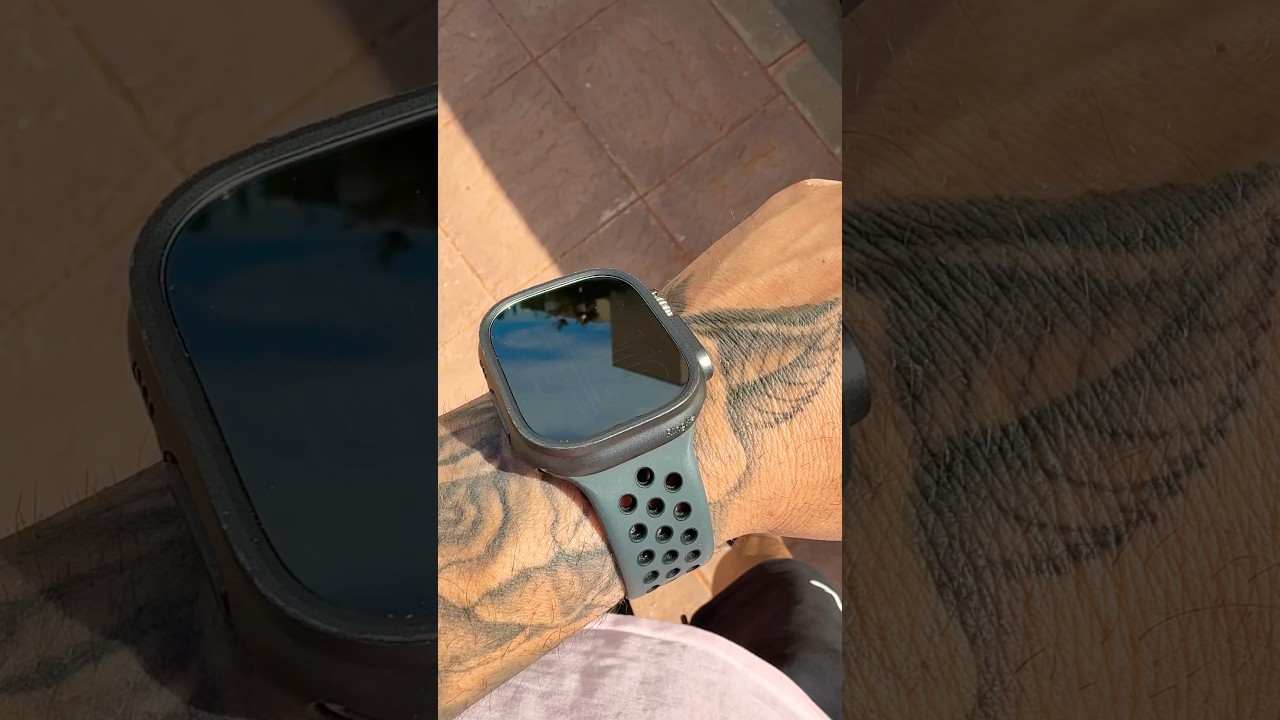 Funda ringke para Apple Watch Ultra 1-2 para darle el toque gris espacial.