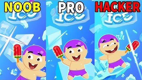 NOOB vs PRO vs HACKER in Slice Ice New Game Gameplay All Levels‏‏‏‏‏‏  Android, ios