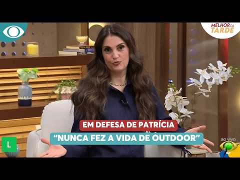 Chris Flores defends Patrícia Abravanel: "She never lived a billboard life" | Melhor da Tarde