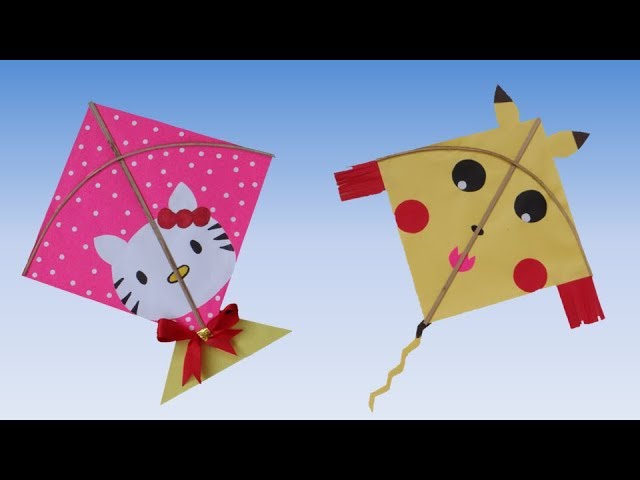 Cute Origami Kite, Making Kite out of Paper, #paperkitemaking