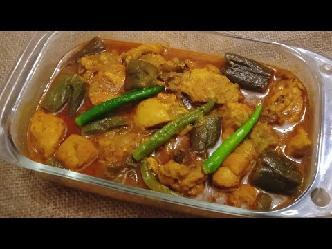 #বেগুনমুরগির ঝোল#kabir'skitchen# বেগুন দিয়ে মুরগির ঝোল/begun with chicken carry