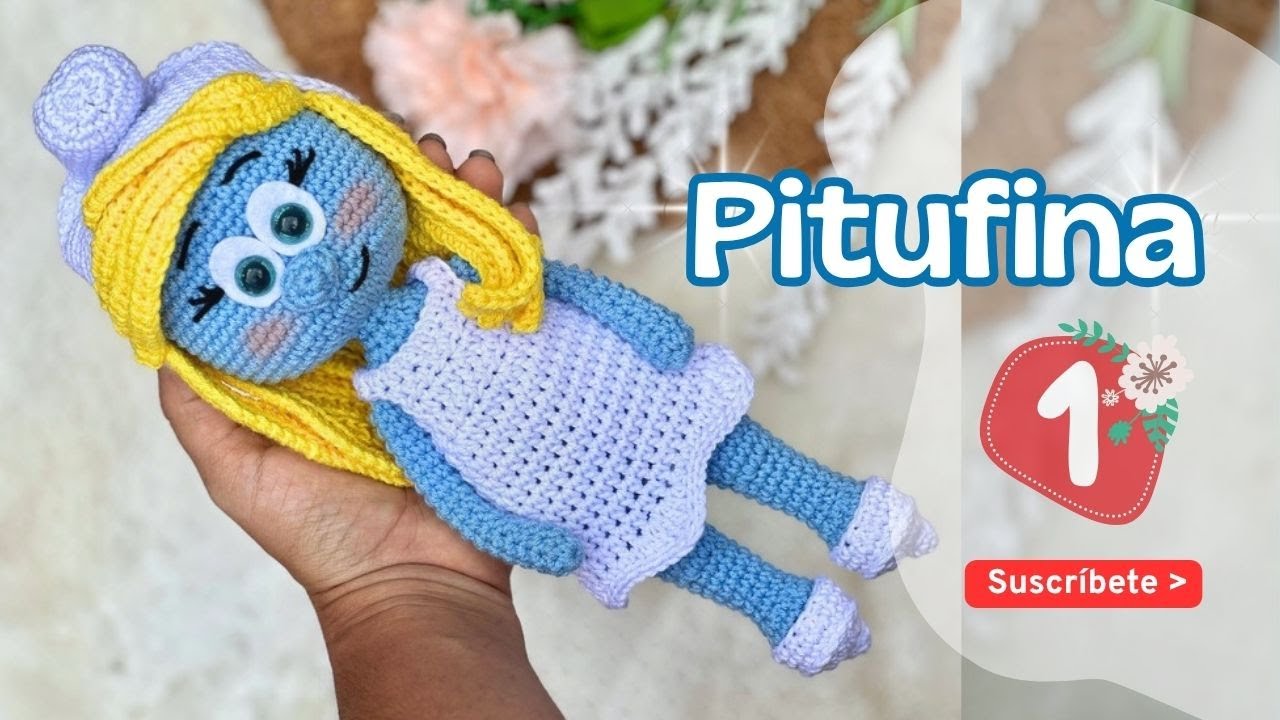 СМУРФЕТТА Амигуруми ЧАСТЬ 1/2 🧶 | Простой урок по вязанию крючком