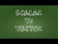Understanding Scalars and Vectors
