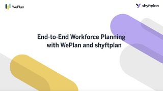 Demo: End-to-End Workforce Planning with WePlan and shyftplan