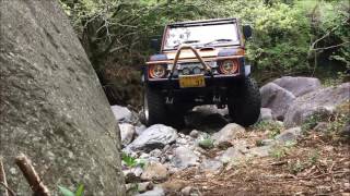 ジムニー 伊豆 単独 sawa Rock crawling お１人様