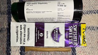 Dispensary blunt infused with wax sesh mimosa