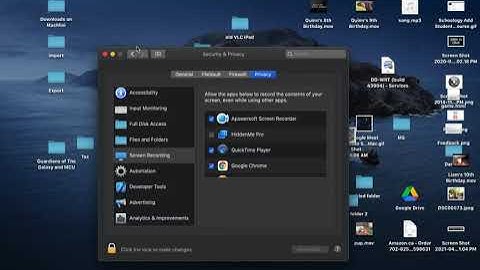 Google Meet - Setting Permissions for Screen Sharing from a Mac Computer