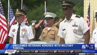 Unclaimed East Tennessee veterans honored with military funeral