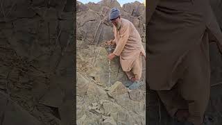 Cutting Sharp Rocks In Hills
