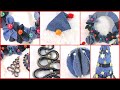 5 Ideas - JEANS RECYCLING to Decorate for CHRISTMAS - Ecobrisa DIY