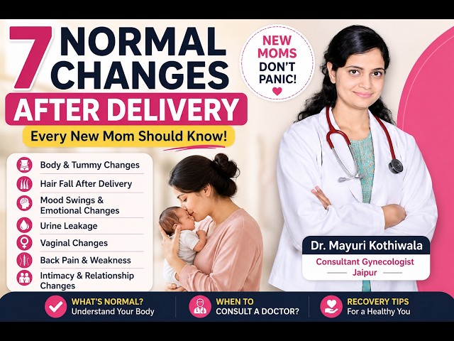 What Happens to Your Body After Delivery? | 7 Normal Changes Explained by Dr Mayuri Kothiwala