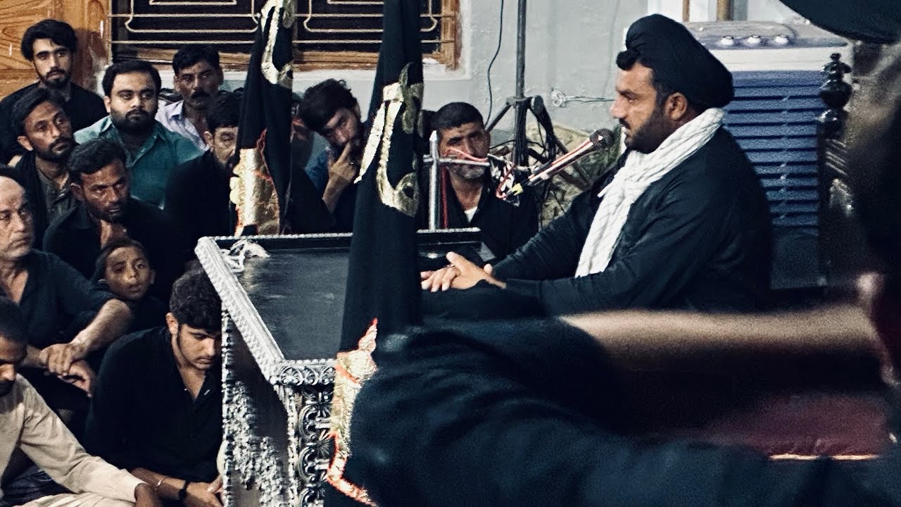 Allama Syed Anees Raza Naqvi at Imam Bargah Qasr-e-Abbas 7 muharram ...