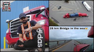 Trucker’s Salary After hitting RECESSION in CANADA || 28KM BRIDGETunnel In USA In the sea| VK229