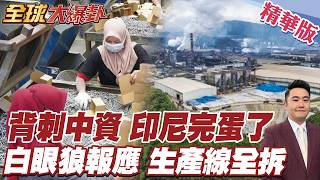 印尼砍鎳礦配額!背叛代價北京反殺!中企21天拆光產線!五成產線停擺!鎳礦園區面停工危機!【#全球大爆卦】精華版