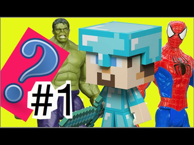 Minecraft Lego Jogo Game Steve Enderman Homem Aranha Hulk Homem de Ferro  Bonecos Brinquedos 