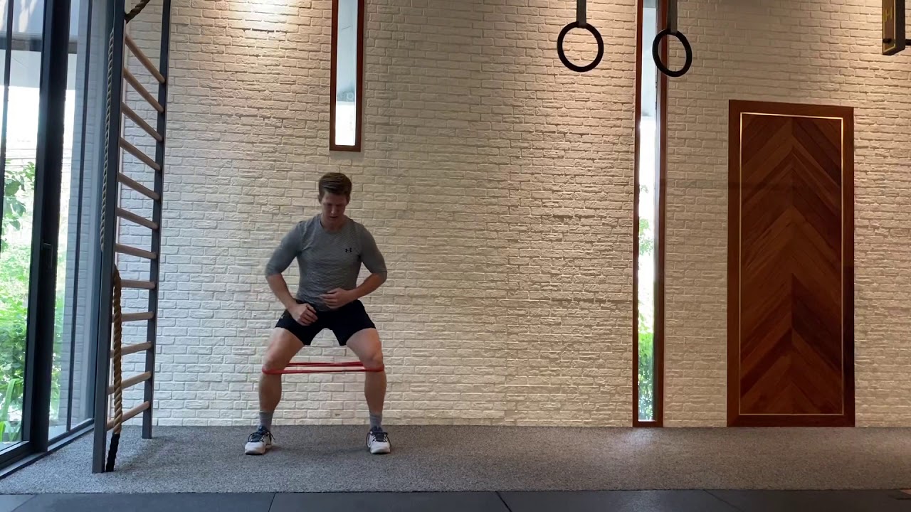 Lateral walk Resistance band YouTube