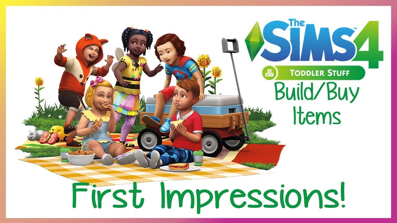 Sims 4 Toddler Stuff Pack: Build/Buy First Impressions! 