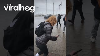 Terrible Weather Dampens English Holiday || Viralhog