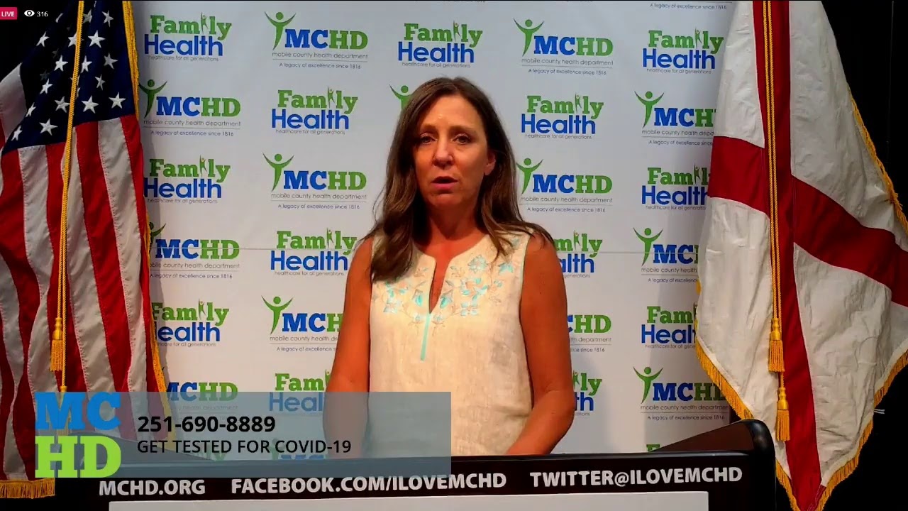 Mobile County Health Department COVID19 update for July 10 YouTube