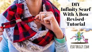 How To Make An Infinity Scarf With A Detachable Bow
