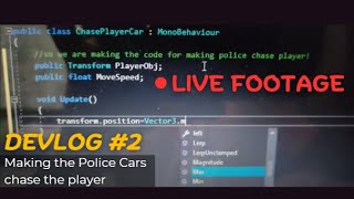 Devlog 2 || Me trying to make POLICE CAR AI..|| GameDever