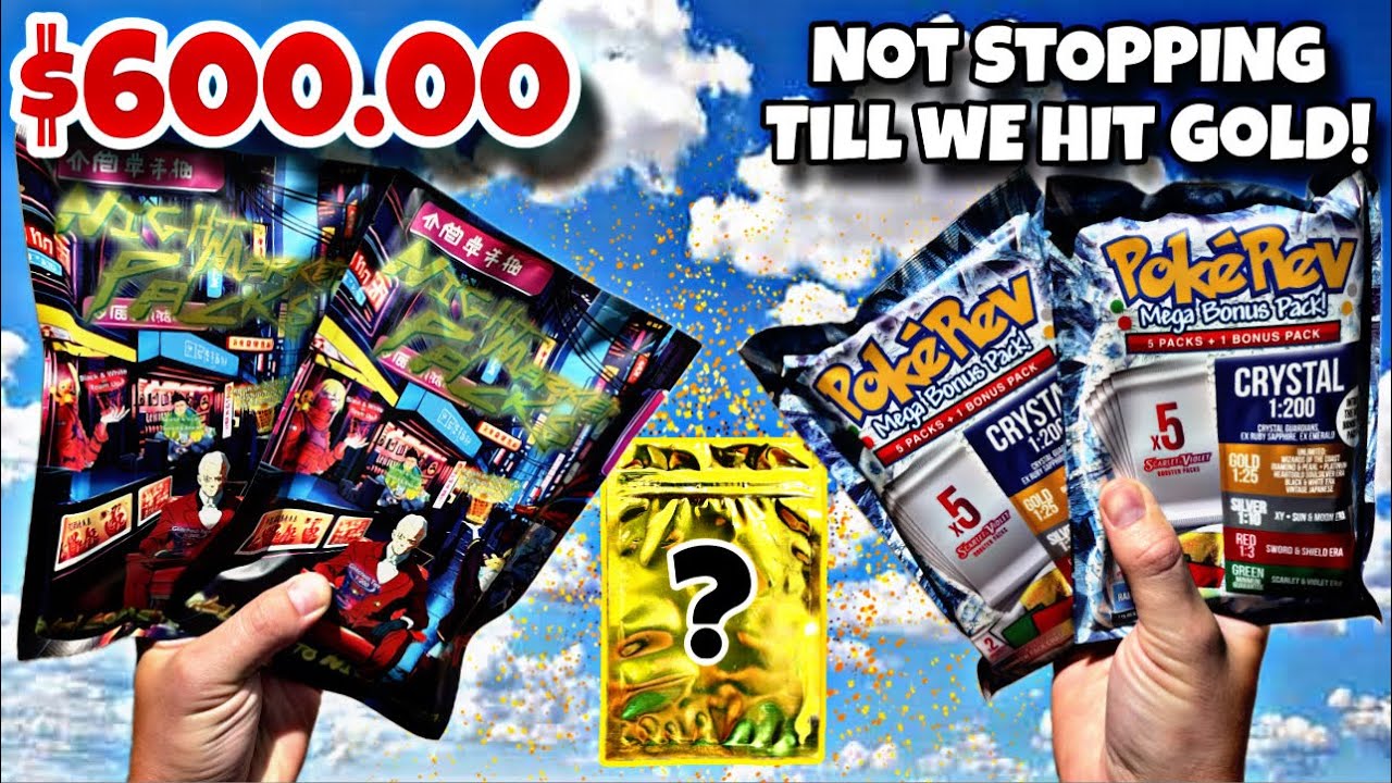 $600 PokeRev & TCS Mystery Pack OPENING! Not STOPPING until we get VINTAGE! 