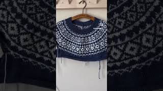 Bluebird. Named for its color and the returning Bluebirds. #knit #knitting #strandedknitting
