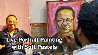 Live portrait Painting Demo - Soft pastel portrait screenshot 3