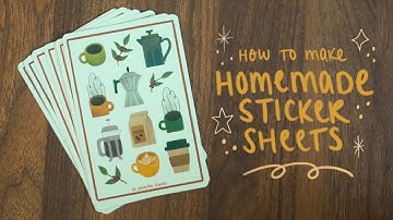 how to make homemade sticker sheets ☆ using a silhouette cutting machine