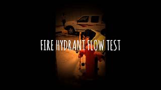Hydrant flow test