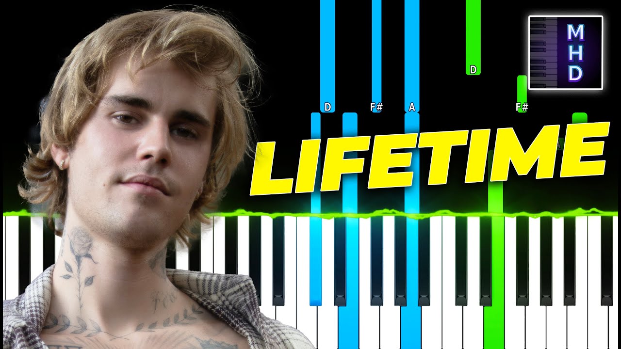 Justin Bieber - Lifetime (Piano Tutorial Easy)