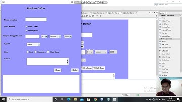 Pembuatan From Biodata Pada NetBean (java) Tugas 3