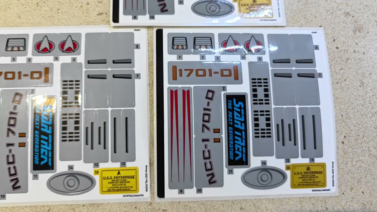 LEGO Star Trek Decal Update - YouTube