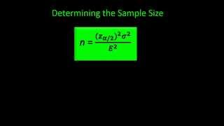 Sample Size Determination