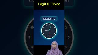 Digital Clock Using HTML CSS & JavaScript | Live Time Project