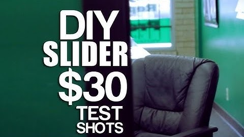 $30 DIY DSLR Slider Test (Easy to make) Canon t3i 600D