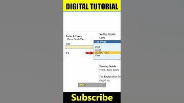 Hoe u een GST-grootboek aanmaakt | Een GST-grootboek aanmaken in Tally Prime @digitaltutorial425 ...